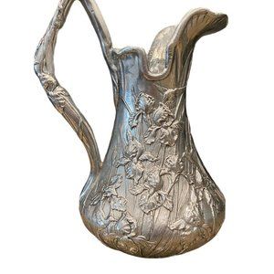 Arthur Court Silver Floral Pitcher